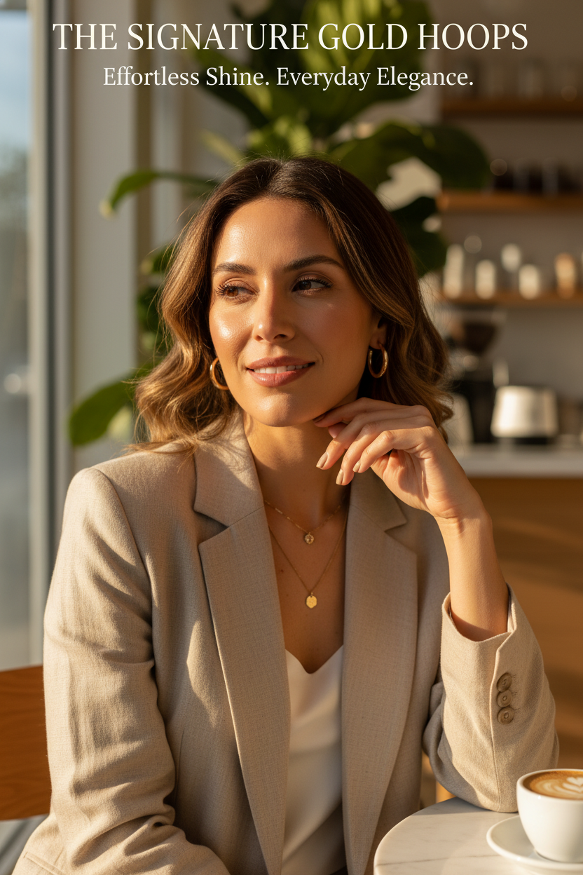 The Signature Gold Hoops