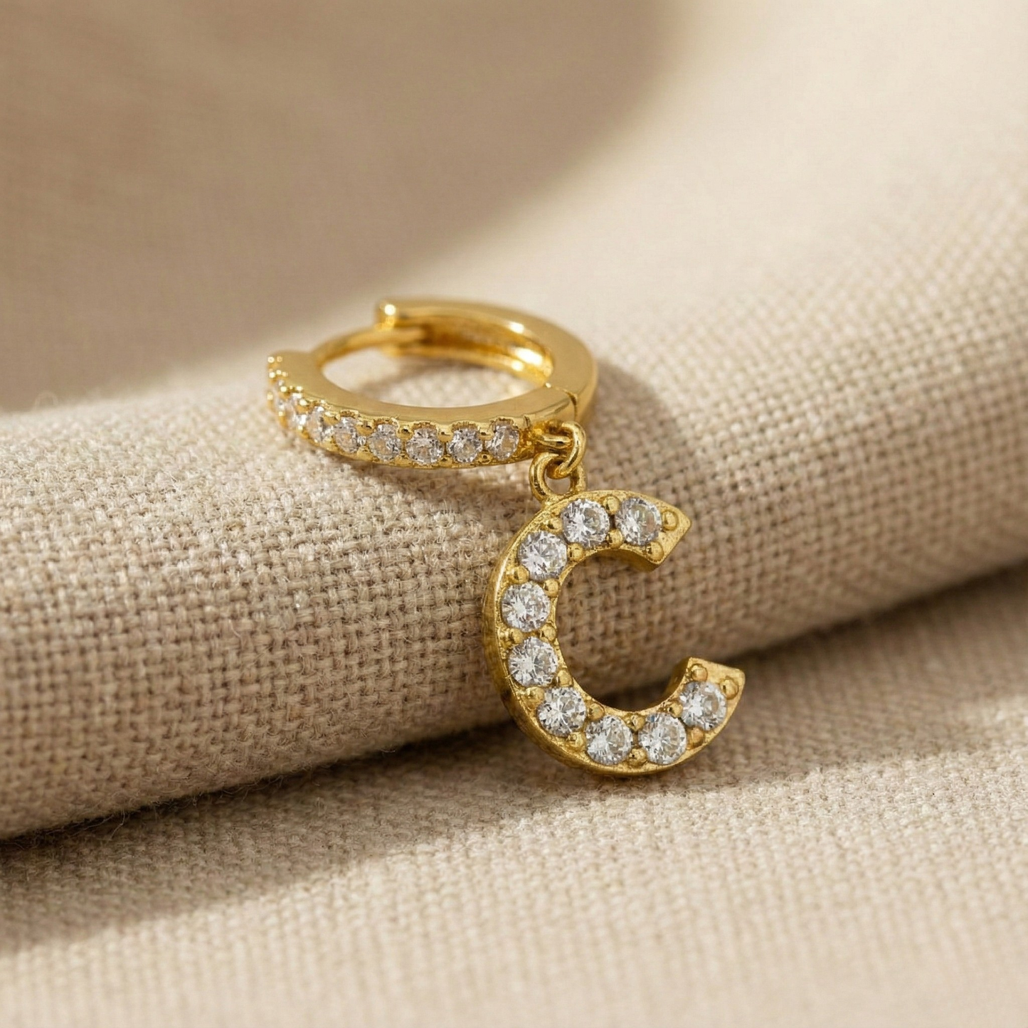 The Celeste Initial Drop Earrings