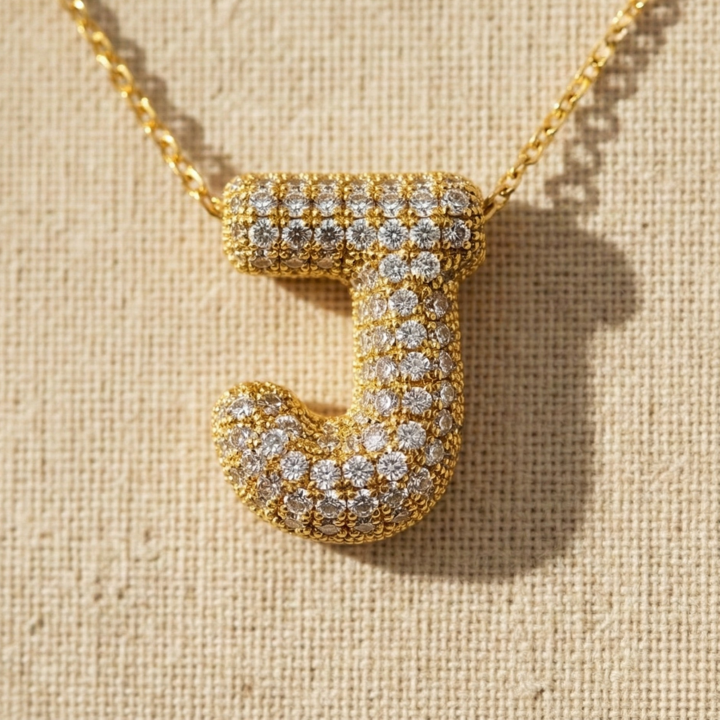 The Jolie Bubble Initial Necklace