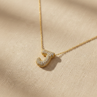 The Jolie Bubble Initial Necklace